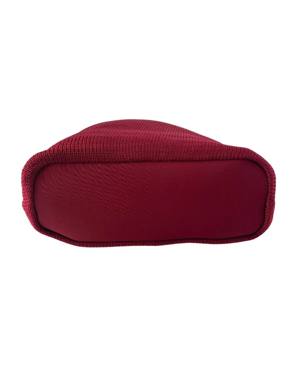 The Sak Hobo Purse Handbag Tote Red White Colorblock Nylon Knit Casual